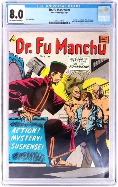 Lot 158162: DR.FU MANCHU #1 CGC 8.0 - ICONIC COMIC COVER