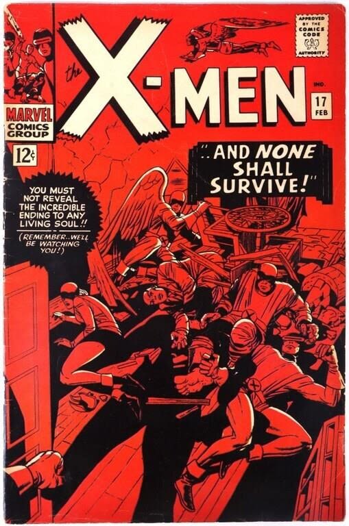 Lot 158164: UNCANNY X-MEN #17 MARVEL COMIC BOOK-HIGH CONDITION
