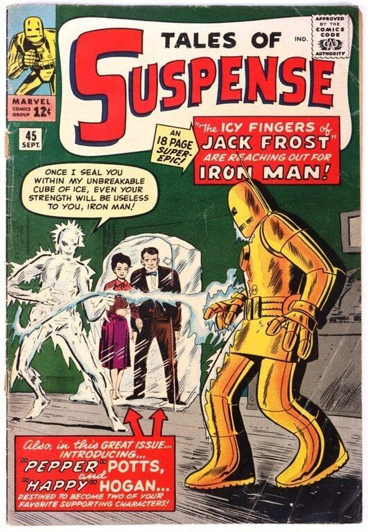 Lot 158176: TALES OF SUSPENSE #45 - 1ST PEPPER POTTS/H. HOGAN