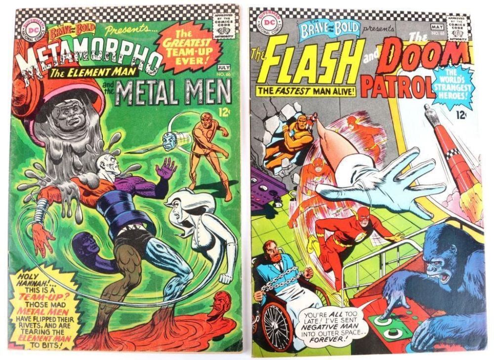 Lot 158181: BRAVE & BOLD #65 & #66 - 1ST METAMORPHO APPEARANCE