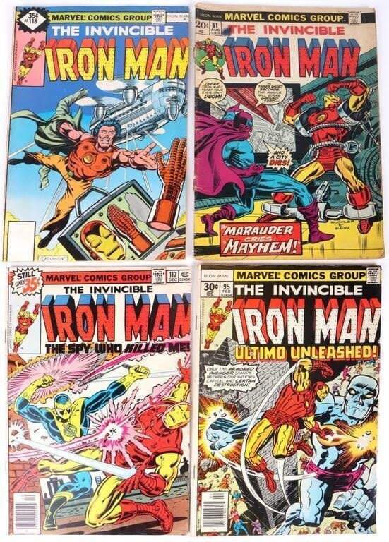 Lot 158184: IRON MAN ASSORTED BRONZE AGE COMIC BOOK (4)