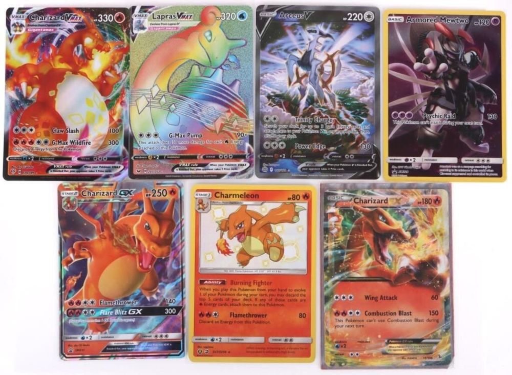Lot 158197: COLLECTORS POKEMON CARDS RARE HOLO - (7)