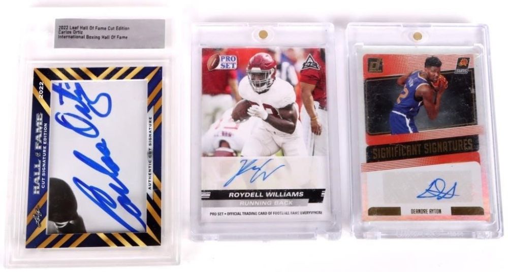 Lot 158203: SEALED FOOTBALL BOXING & BASKETBALL SIGNED CARDS