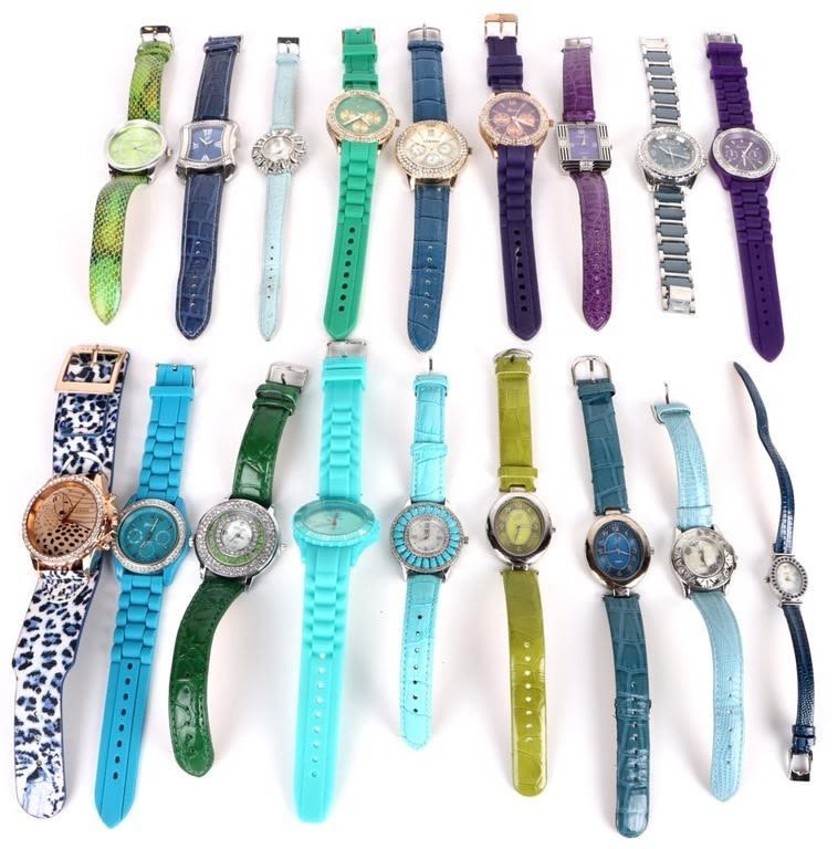 Lot 158288: COLLECTIBLE LADIES WRISTWATCHES IN COOL SHADES