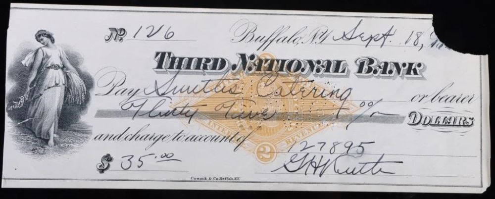 Lot 158203a: BABE RUTH BASEBALL HOF SIGNED & CANCELLED CHECK