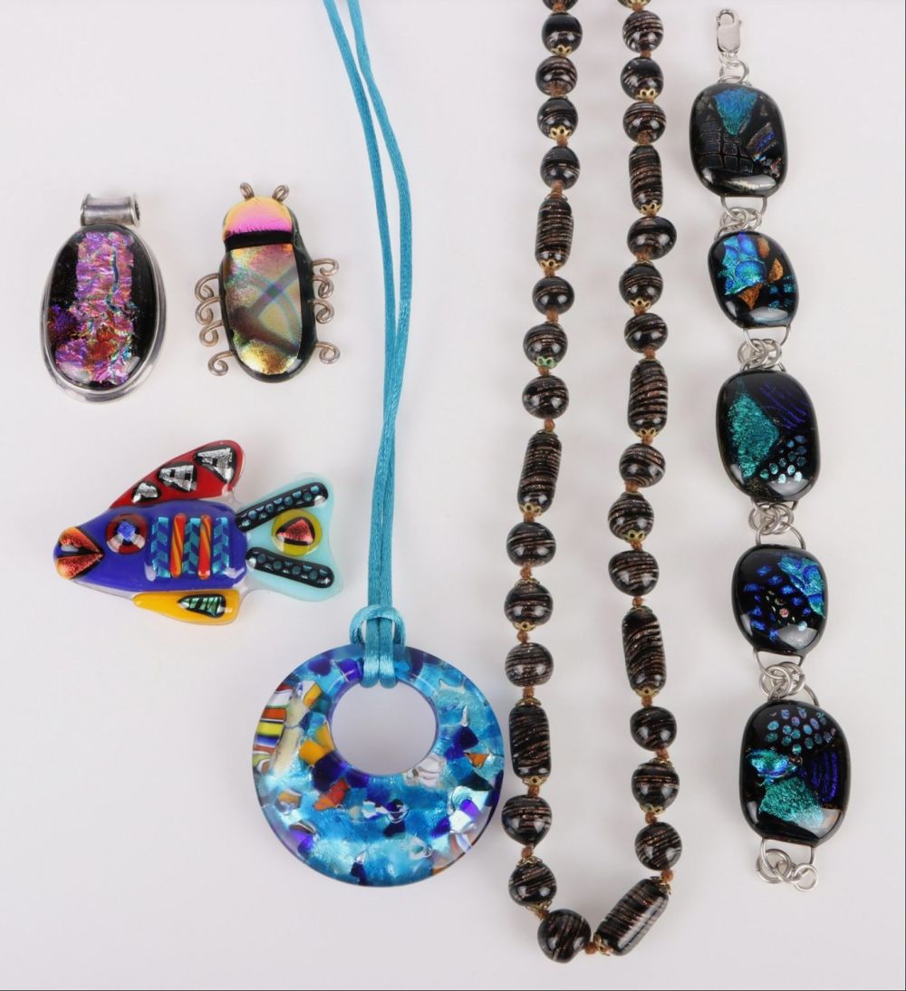Lot 160149: STERLING ITALIAN MURANO GLASS LADIES JEWELRY