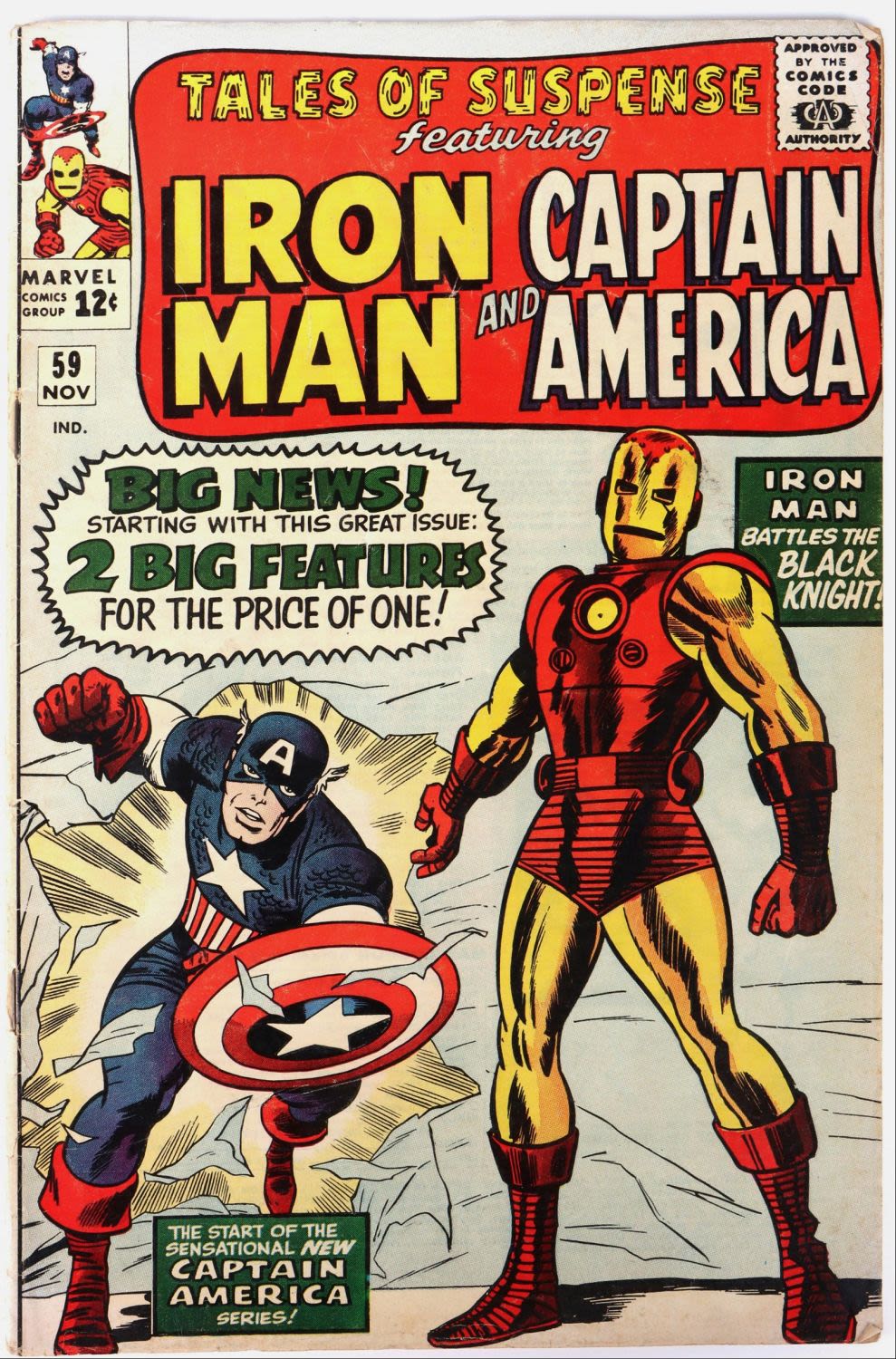Lot 160178: TALES OF SUSPENSE #59 -1ST JARVIS + 2ND KRAVEN