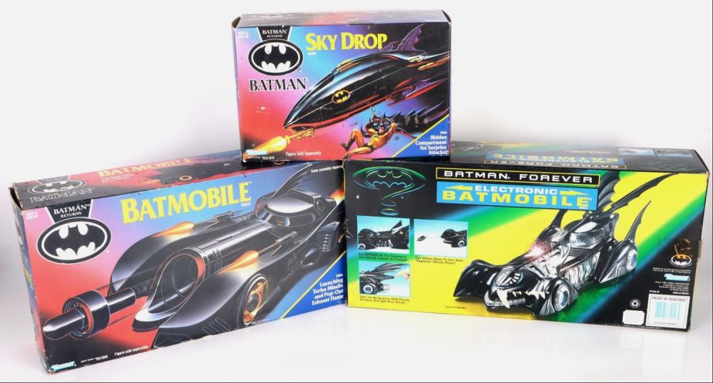 Lot 160188: BATMAN TOY VEHICLE COLLECTION OF 3 BY KENNER