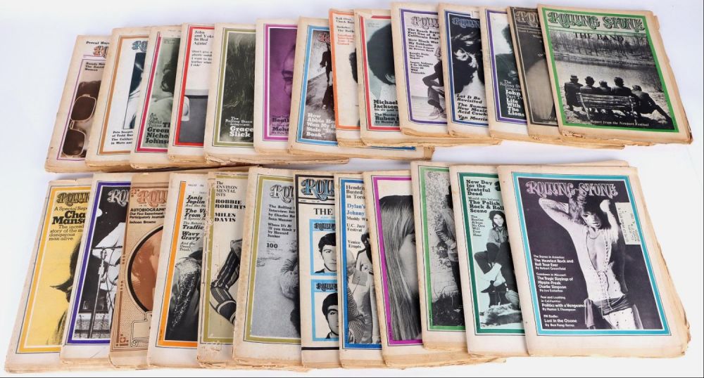 Lot 160253: VINTAGE ROLLING STONE MAGAZINES - LOT OF 25