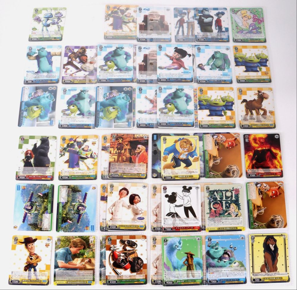 Lot 160255: WEISS SCHWARZ PIXAR/DISNEY CARD ASSORTED LOT OF 81