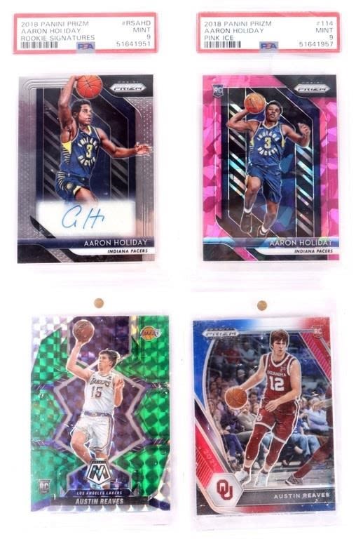 Lot 164287: AUSTIN REAVES & AARON HOLIDAY ROOKIE CARDS (4)