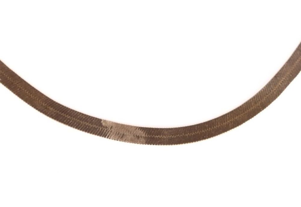 Lot 166151: 14K YELLOW GOLD FISHTAIL UNISEX CHAIN