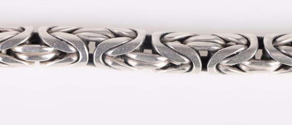 Lot 166160: DAZZLING STERLING SILVER MEN'S CHAIN NECKLACE