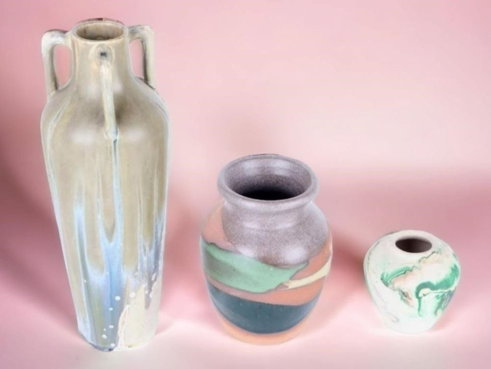 Lot 166236: NATIVE AMERICAN, NEMADJI, & OTHER VASES - LOT OF 3