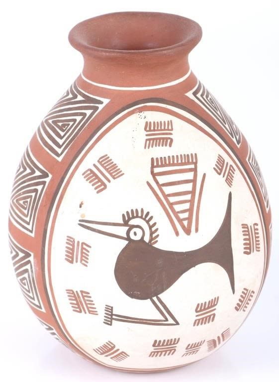 Lot 166237: QUIBUROS REPLICA VENEZUELAN CLAY TRIBE VASE