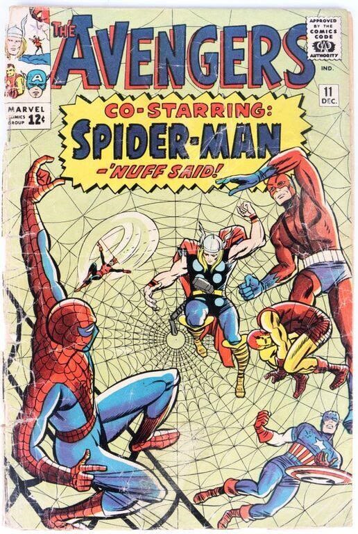 Lot 166267: AVENGERS #11 - 1ST SPIDER-MAN & AVENGERS, 2ND KANG