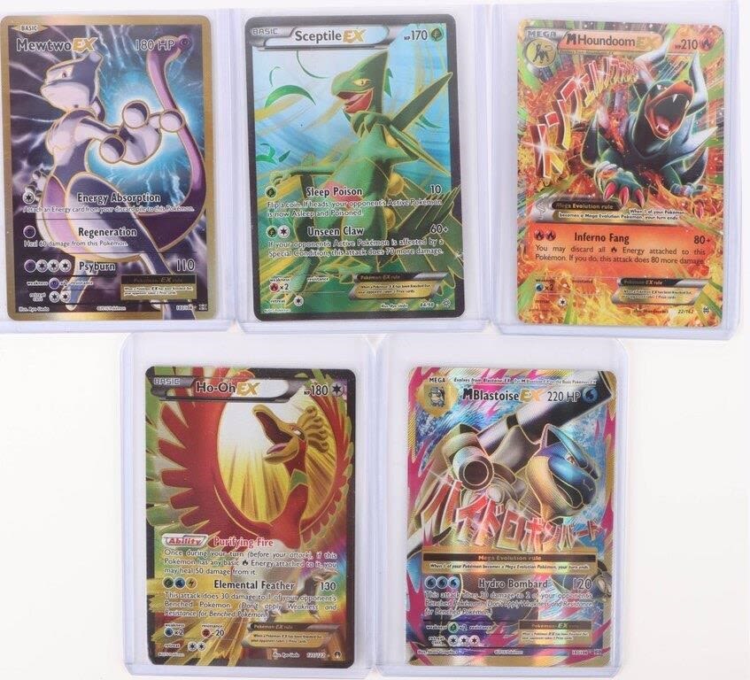 Lot 166272: POKEMON EX SET (5) SCEPTILE, MEWTWO, HO-OH, ETC