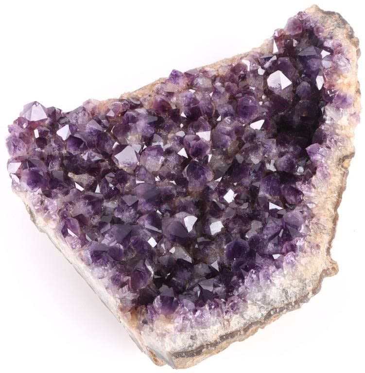 Lot 166295: DEEP PURPLE HIGHLY FACETED AMETHYST GEODE SHARD