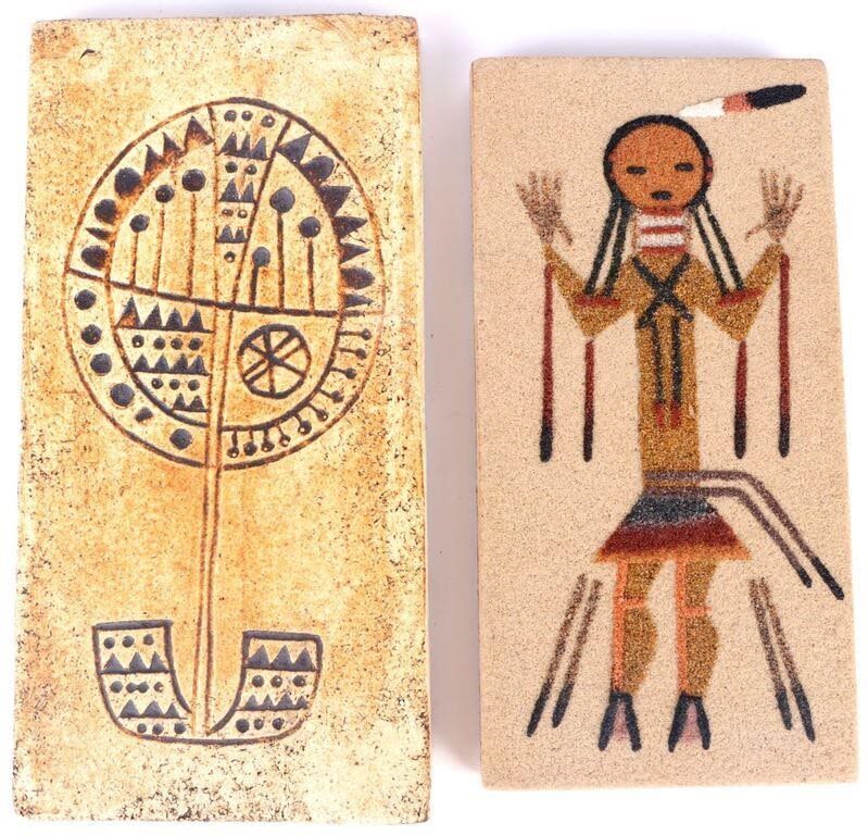 Lot 166299: NATIVE AMERICAN HANGING WALL ART CURTIS & MORE