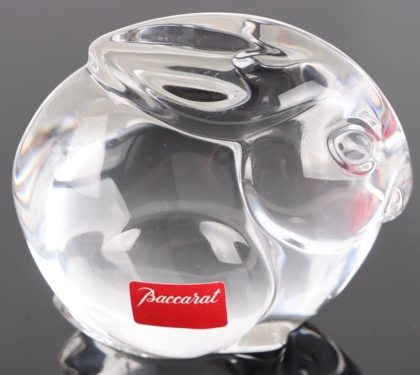 Lot 166315: BACCARAT CRYSTAL BUNNY W/ ORIGINAL BOX