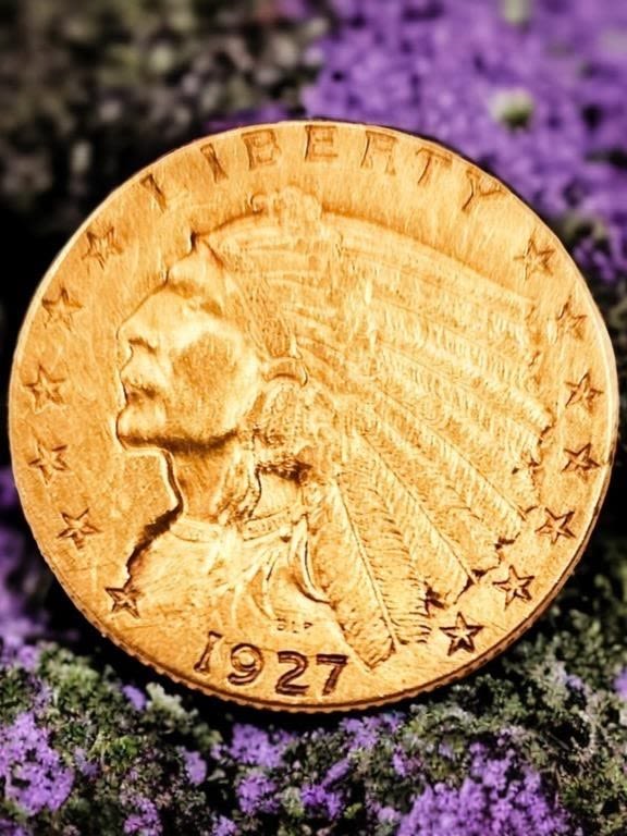 Lot 166321: 1927 $2.50 LIBERTY GOLD COIN