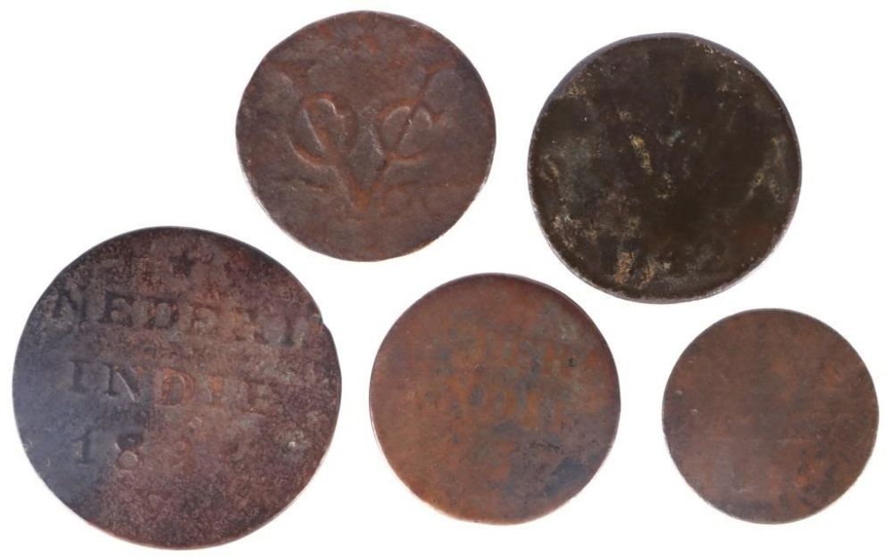 Lot 169179: DUTCH EAST INDIA VOC DUITS & COLONIAL GUILDERS