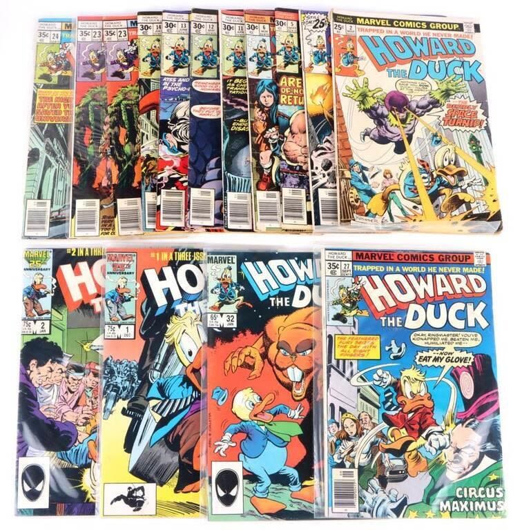 Lot 169235: HOWARD THE DUCK ASSORTED COMIC BOOK LOT OF 15