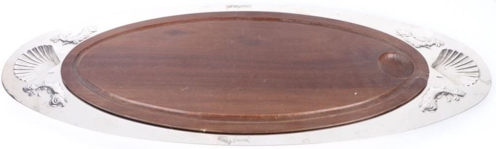 Lot 169277: JEAN CUZON FRACE LARGE WOODEN SERVING TRAY