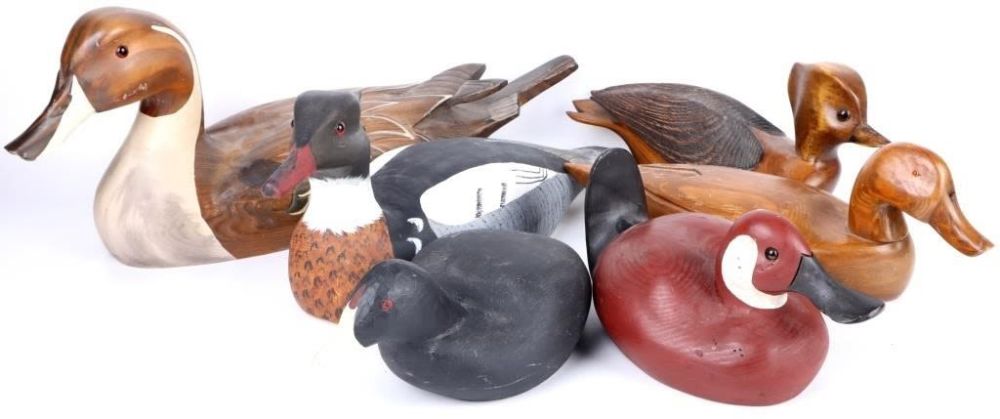 Lot 169301: HAND CRAFTED ASSORTED WOOD DUCK LOT - 6