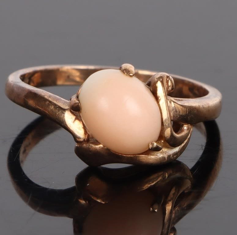 Lot 169030: ANTIQUE PEARL 10K YELLOW GOLD LADIES RING