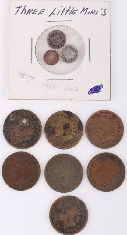 Lot 171232: ASSORTED U.S. INDIAN HEAD CENTS AND PENDANTS