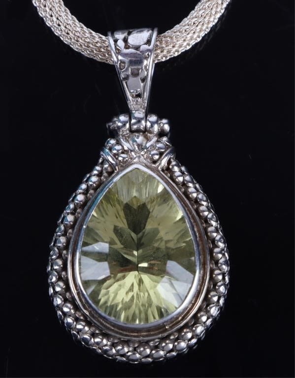 Lot 172137: 7.62CTW YELLOW CITRINE STERLING MATCHING SET