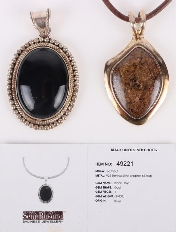 Lot 172146: STERLING SILVER SOUTHWEST NECKLACES W/ CERT