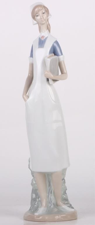 Lot 172177: RETIRED LLADRO NURSE #4603 PORCELAIN FIGURE