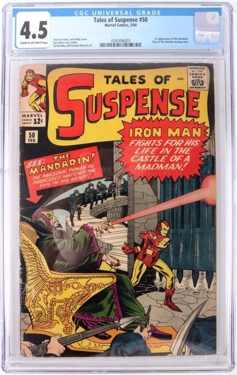 Lot 172189: TALES OF SUSPENSE #50 CGC 4.5 1964