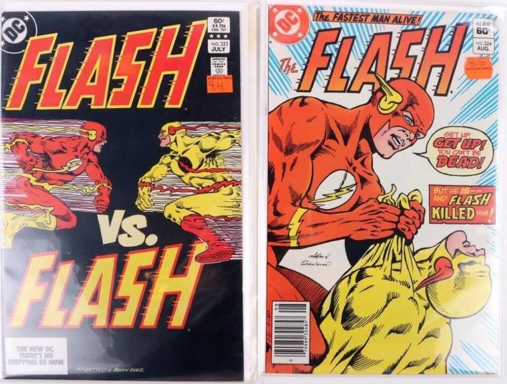 Lot 172196: FLASH #323 & #324 - BATTLE OF FLASH VS PROF. DOOM