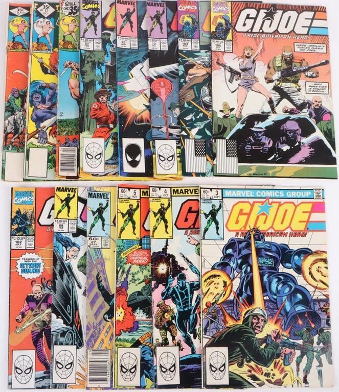Lot 172200: MARVEL G.I. JOE & TARZAN COMIC BOOKS - LOT OF 14