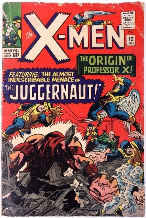 Lot 172204: X-MEN #12 - 1ST APP.  OF THE JUGGERNAUT O: PROF X