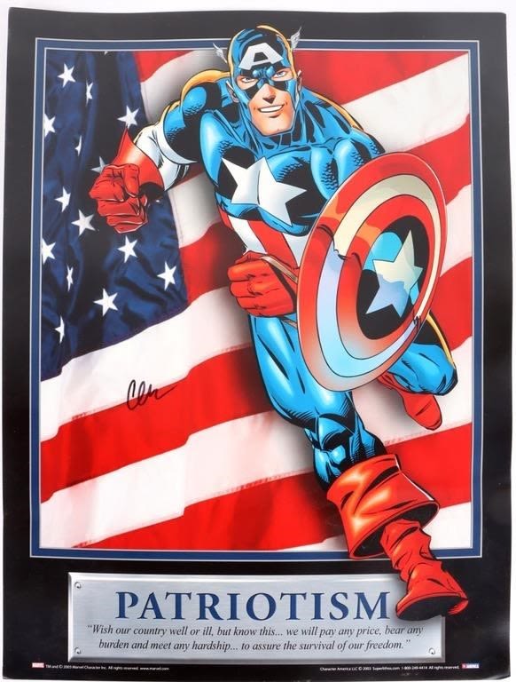 Lot 172206: CHRIS EVANS SIGNED CAPTAIN AMERICA POSTER