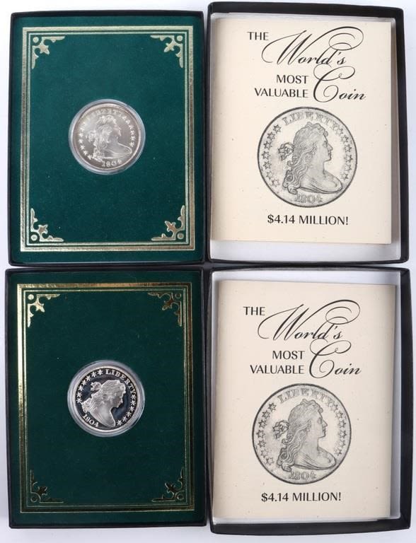 Lot 172264: GALLERY MINT 1804 UNCIRCULATED US SILVER DOLLARS