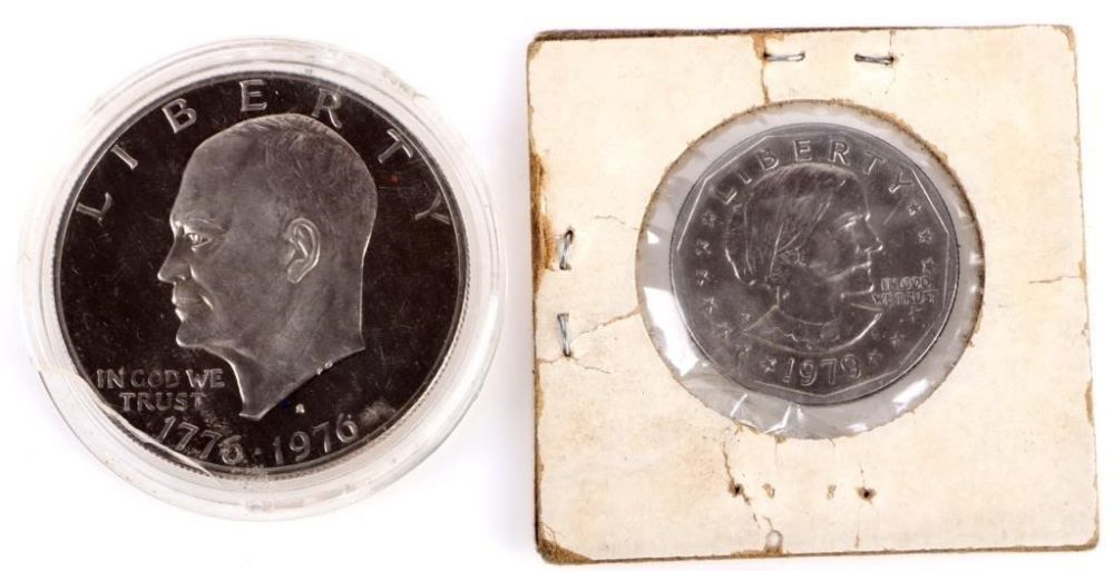 Lot 172281: ASSORTED U.S. CLAD DOLLAR COINS - (2)