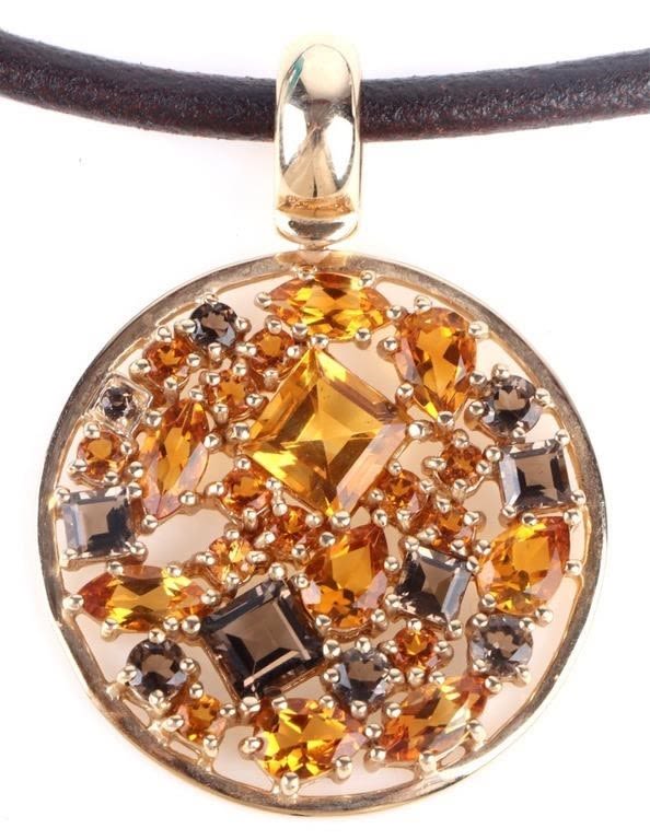 Lot 173184: 14K YELLOW GOLD SPINEL PENDANT & NECKLACE