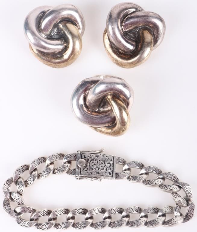 Lot 173241: KEITH JACOBS & HELLER STERLING DESIGNER JEWELRY