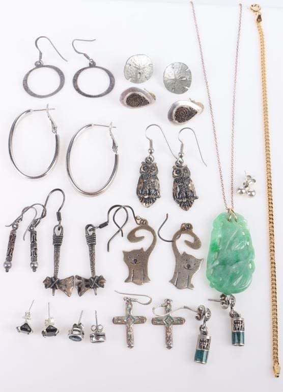 Lot 173242: MEXICAN STERLING & STERLING SILVER LADIES JEWELRY