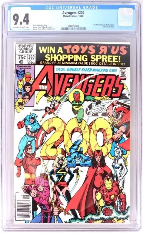 Lot 173247: AVENGERS #200 CGC 9.4 - MS. MARVEL LEAVES AVENGERS