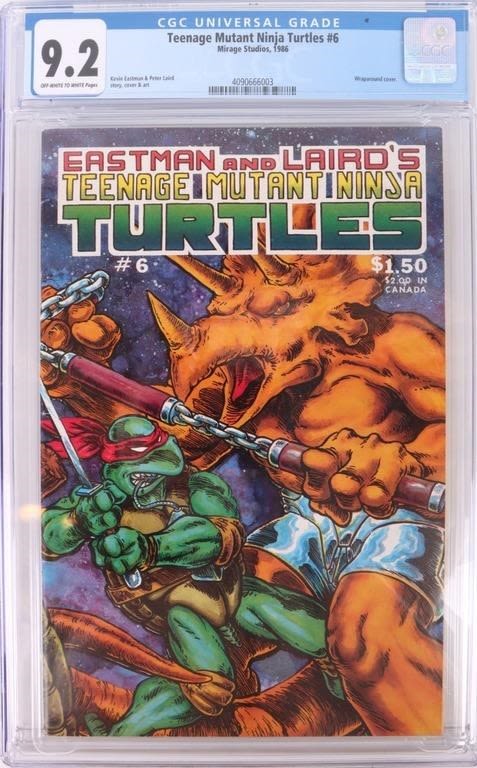 Lot 173248: 9.2 CGC GRADED TEENAGE MUTANT NINJA TURTLES #6