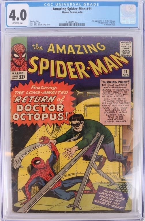 Lot 173250: 4.0 CGC GRADED AMAZING SPIDER-MAN #11