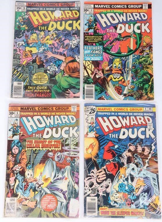 Lot 173254: HOWARD THE DUCK MARVEL COMIC BOOKS (4)