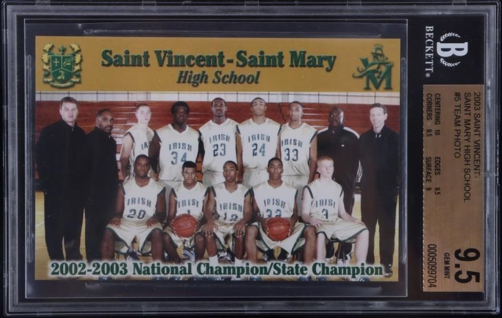 Lot 173266: 2003 SAINT VINCENT-SAINT MARY HS #5 TEAM PHOTO 9.5