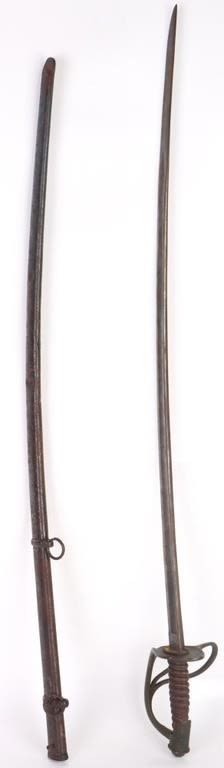 Lot 173313: B & M MODEL 1860 LIGHT CAVALRY SABER W/ SCABBARD